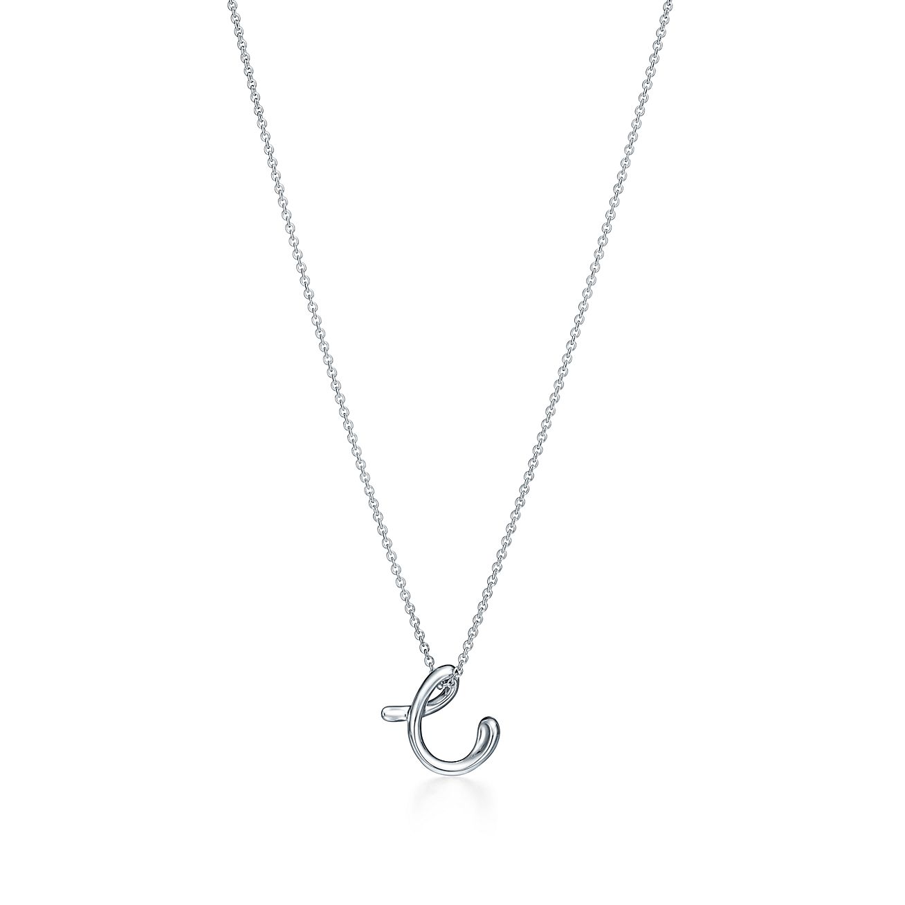 Elsa Peretti™ Small Alphabet Pendant in Sterling Silver Tiffany