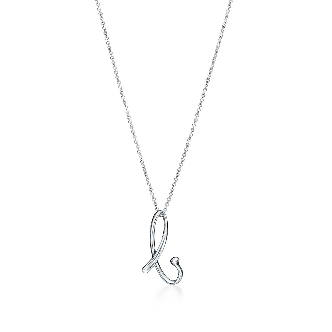 Elsa Peretti™ Small Alphabet Pendant in Sterling Silver Tiffany