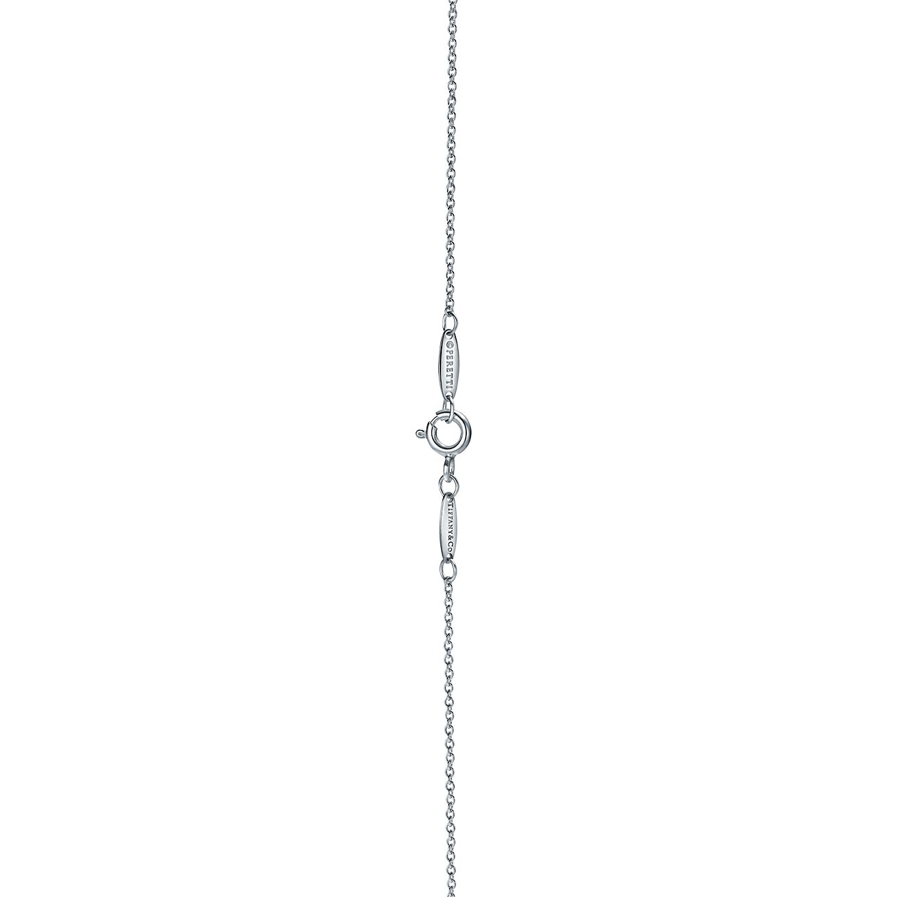 Elsa Peretti™ Small Alphabet Pendant in Sterling Silver | Tiffany 