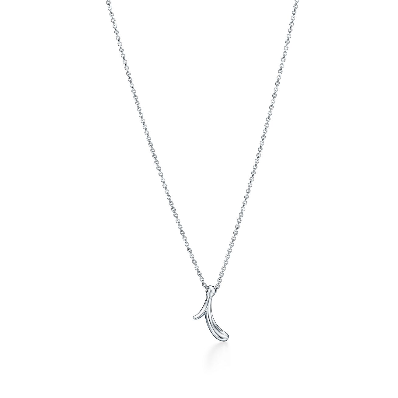 【Tiffany & Co】Elsa Peretti Alphabet Letter ペンダント Elsa Peretti™ Small Alphabet Pendant in Sterling Silver