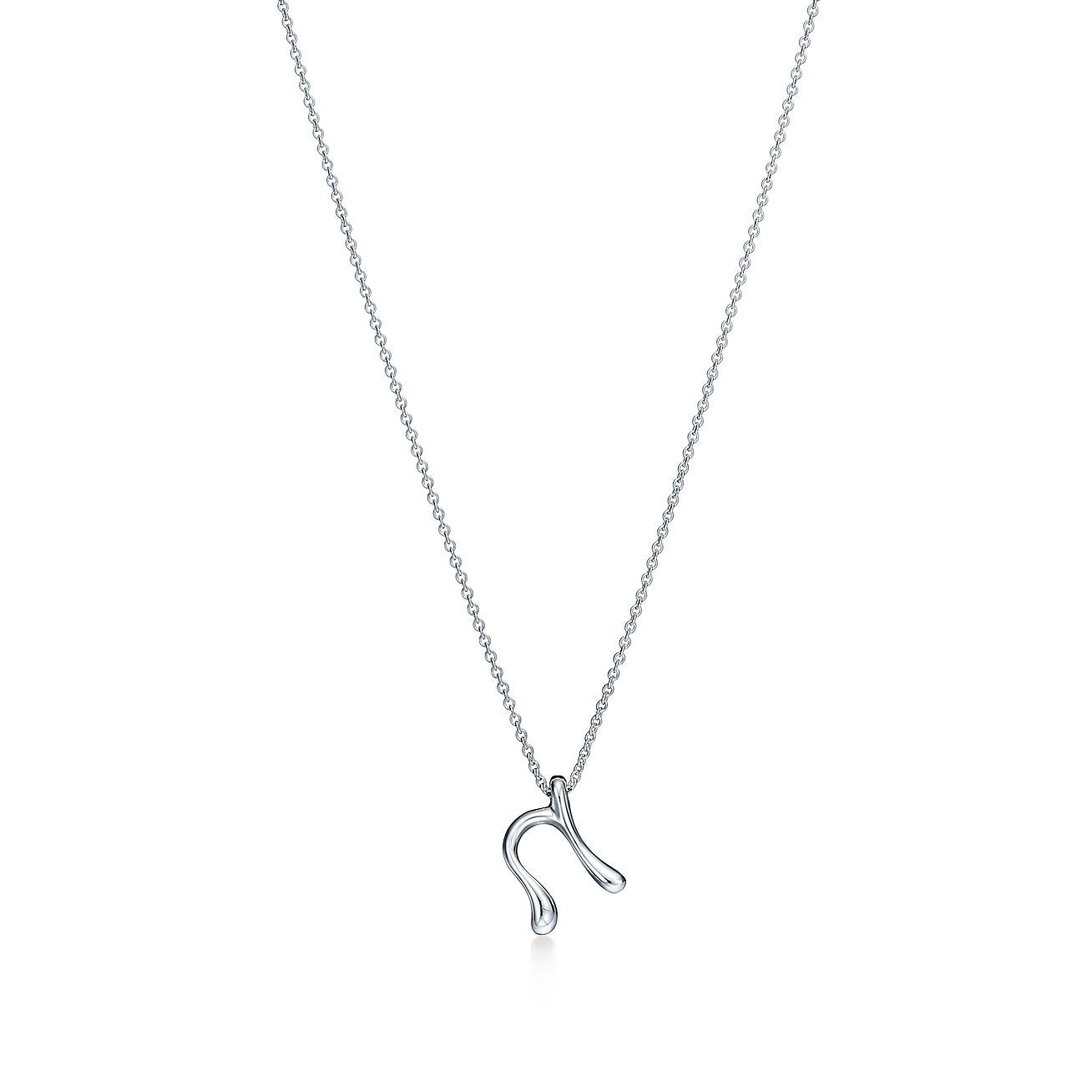 【Tiffany & Co】Elsa Peretti Alphabet Letter ペンダント Elsa Peretti™ Small Alphabet Pendant in Sterling Silver with