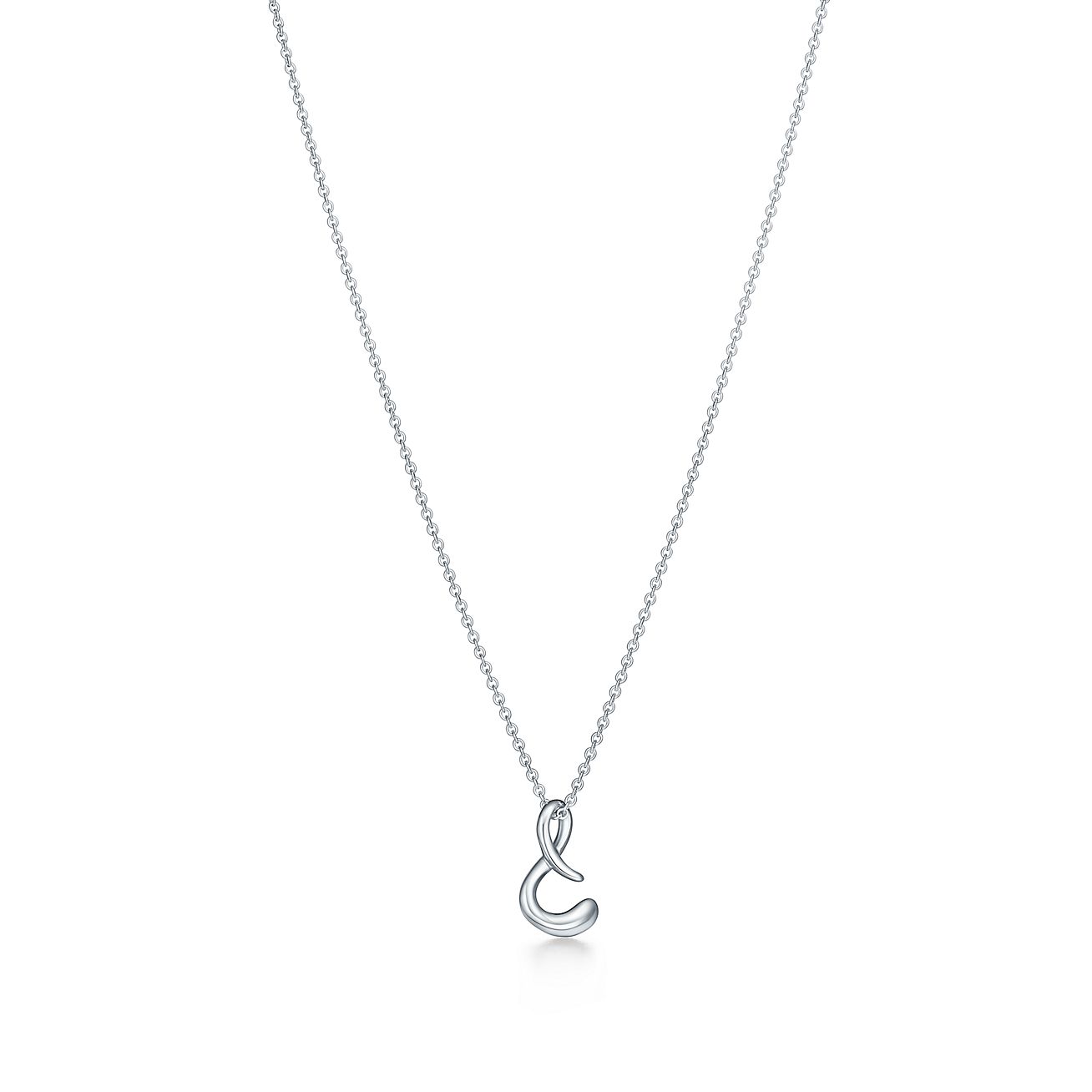 Elsa Peretti™ Small Alphabet Pendant in Sterling Silver