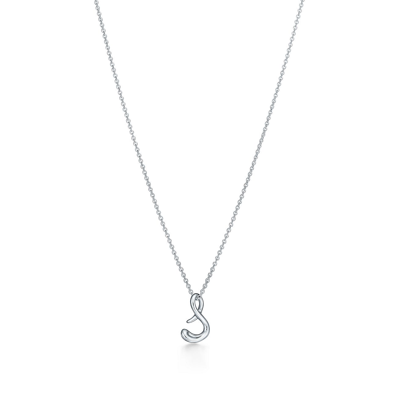 Elsa Peretti™ Small Alphabet Pendant in Sterling Silver