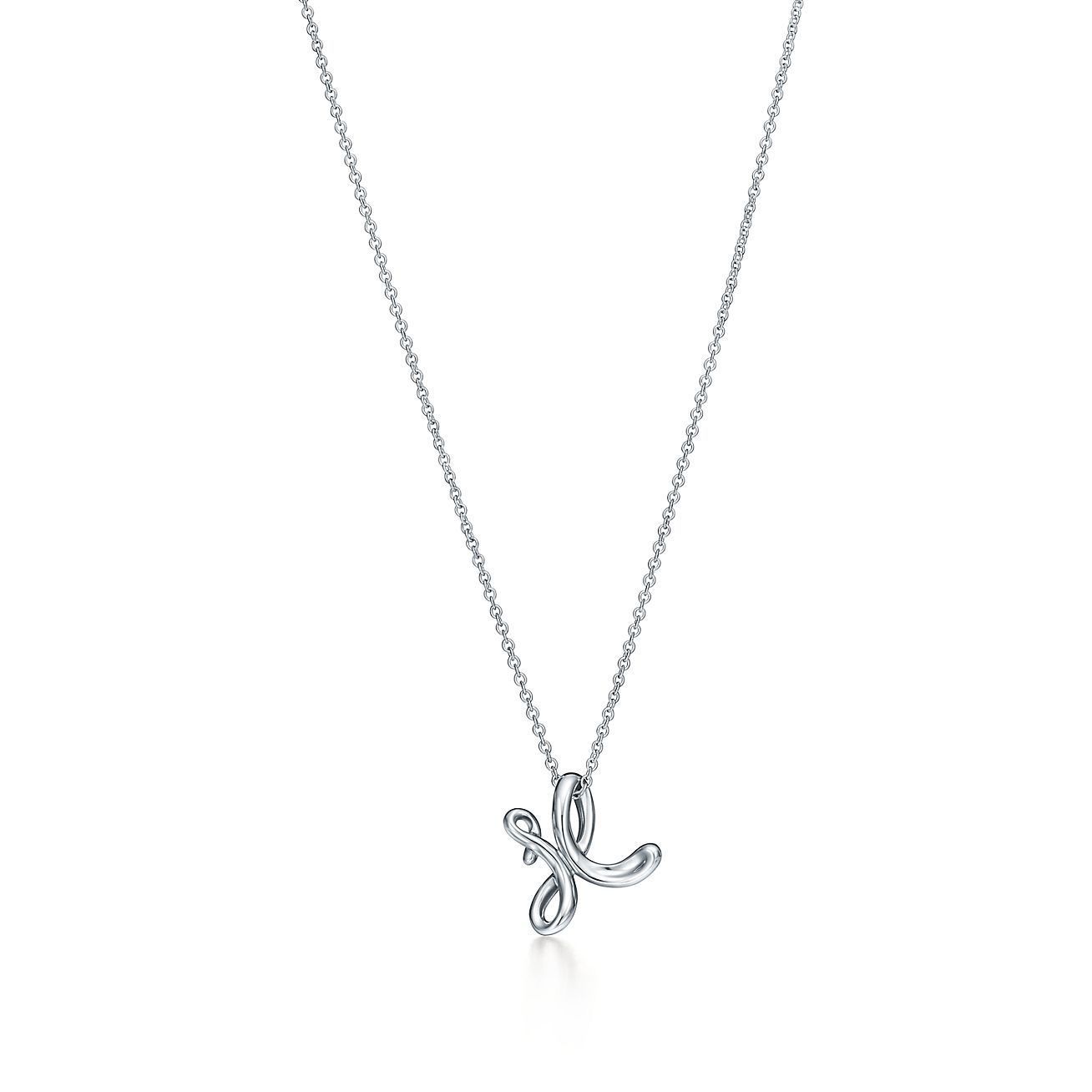 【Tiffany & Co】Elsa Peretti Alphabet Letter ペンダント Elsa Peretti™ Small Alphabet Pendant in Sterling Silver