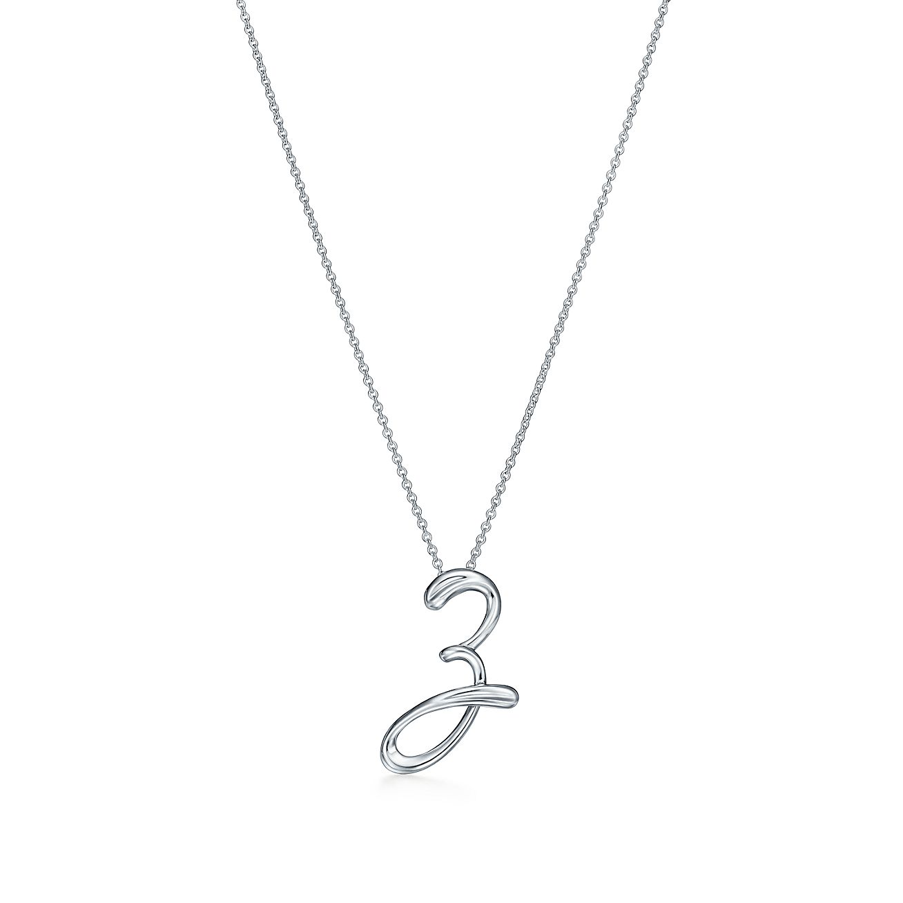 Elsa Peretti™ Small Alphabet Pendant in Sterling Silver
