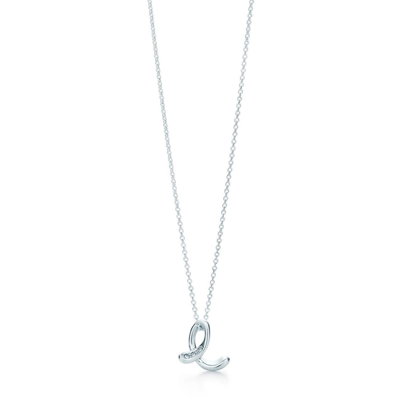 Elsa Peretti™ Small Alphabet Pendant in Sterling Silver with