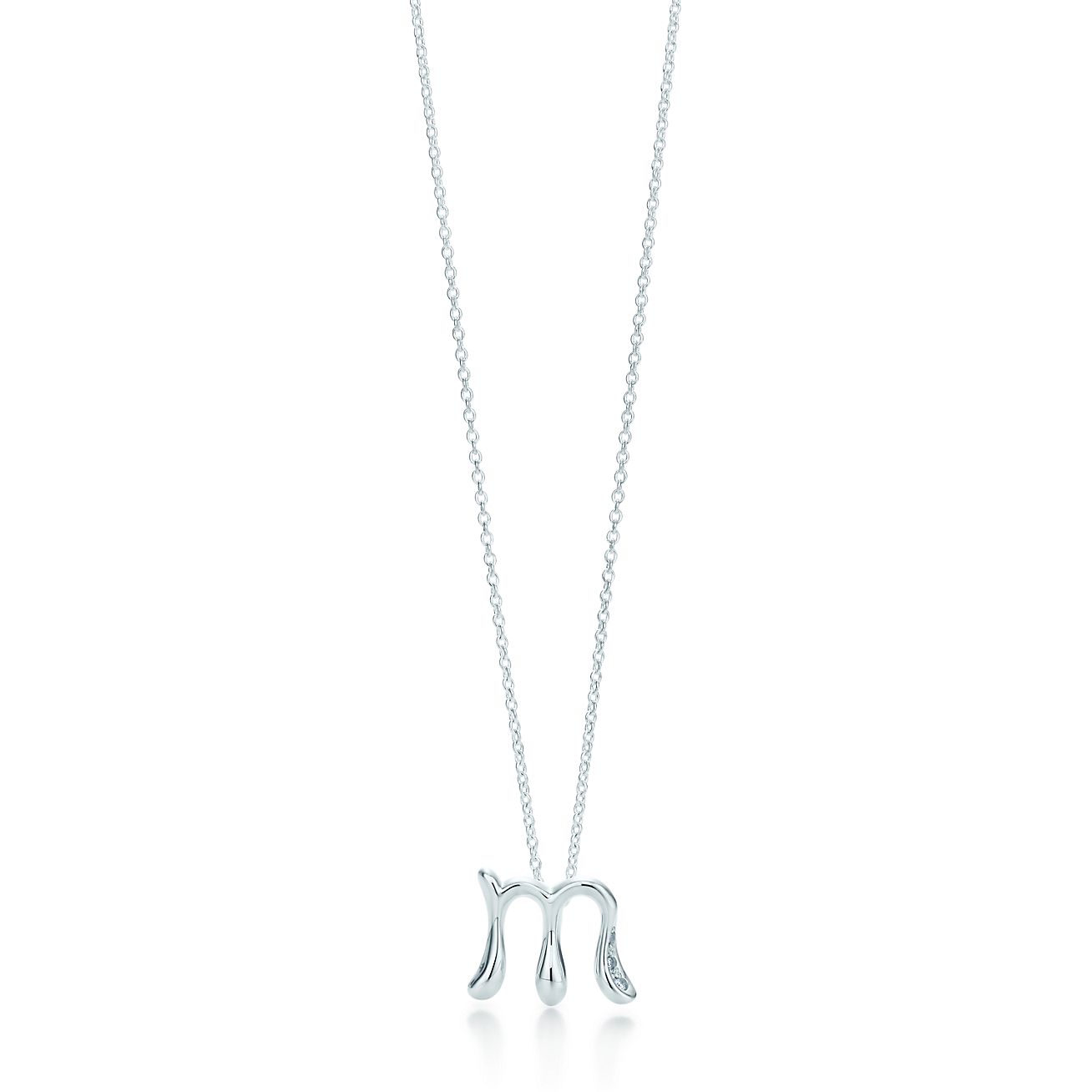 Elsa Peretti™ Small Alphabet Pendant in Sterling Silver with