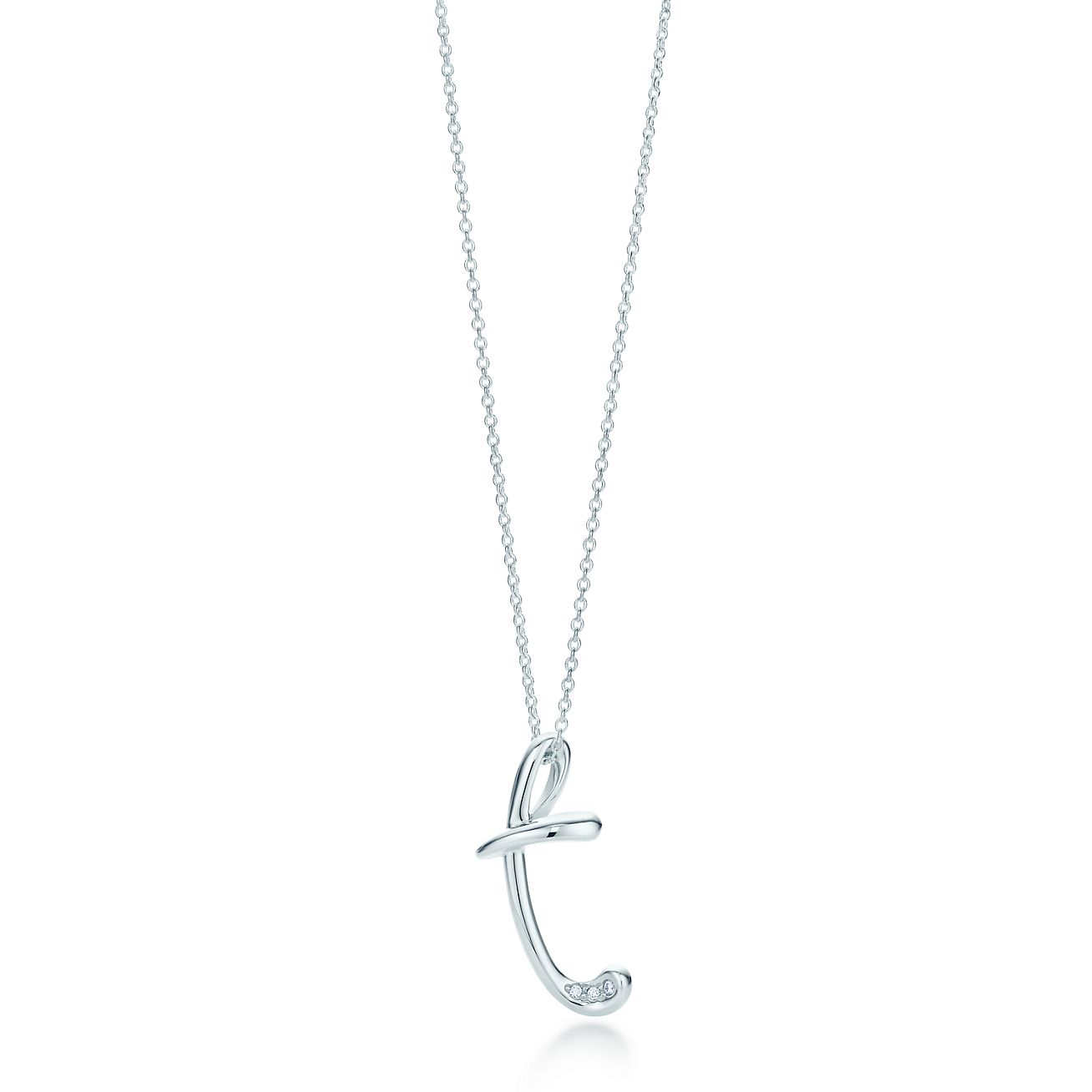 ■日本未入荷・送料込■ TIFFANY & Co. ELSA Letter A-Z Pendant Tiffany & Co. Sterling Silver Elsa Peretti Alphabet letter