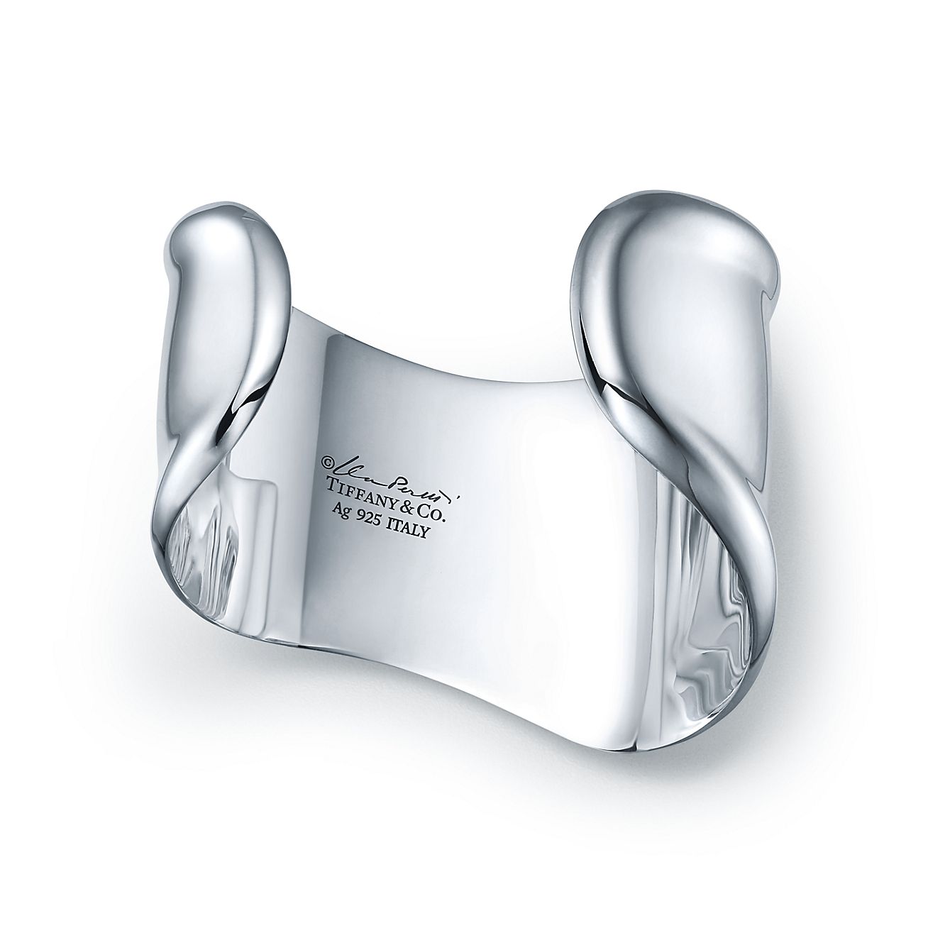 Elsa Peretti® small Bone cuff in sterling silver, 43 mm wide