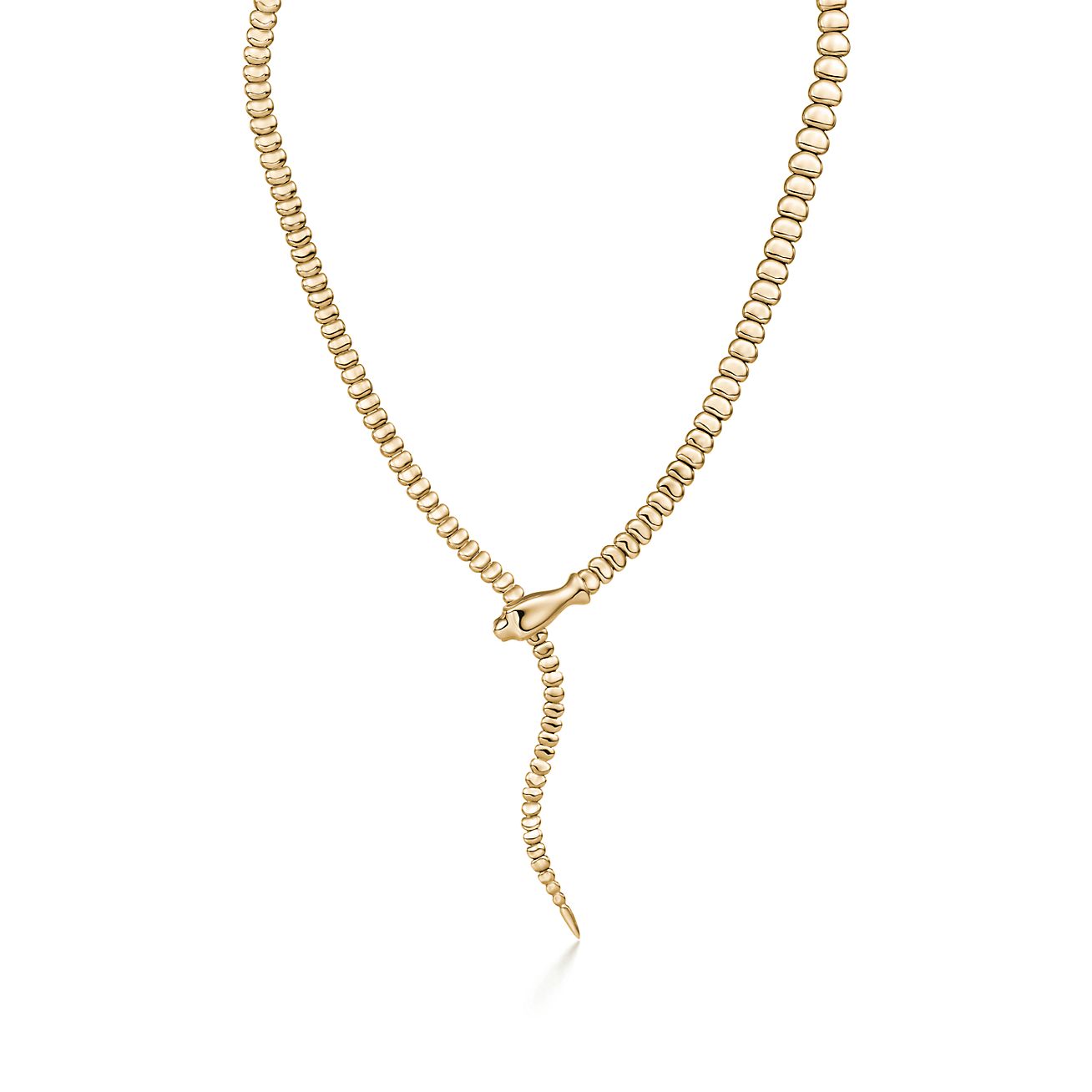 Elsa Peretti® Snake necklace in 18k 