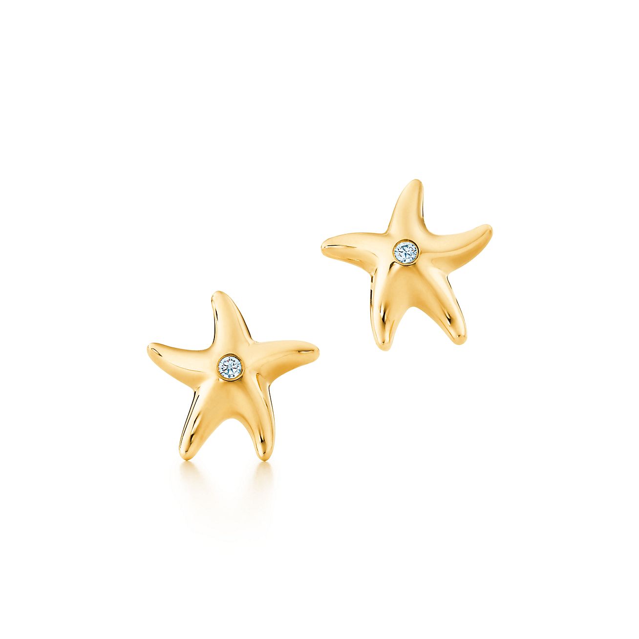 tiffany starfish earrings with diamonds