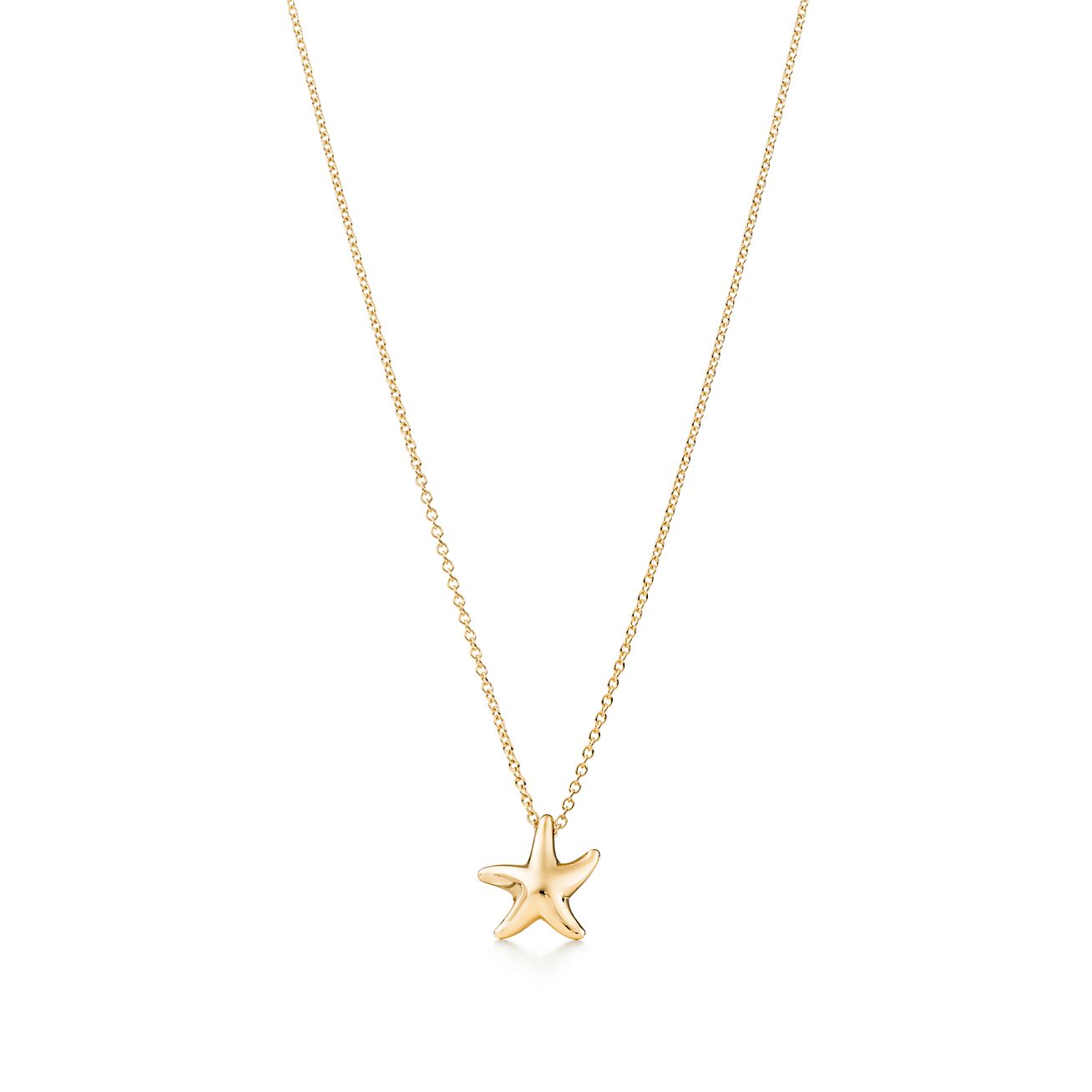 Elsa Peretti® Starfish pendant in 18k gold, 12mm. | Tiffany & Co.