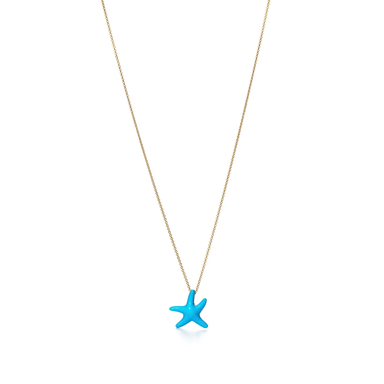 tiffany and co starfish necklace silver