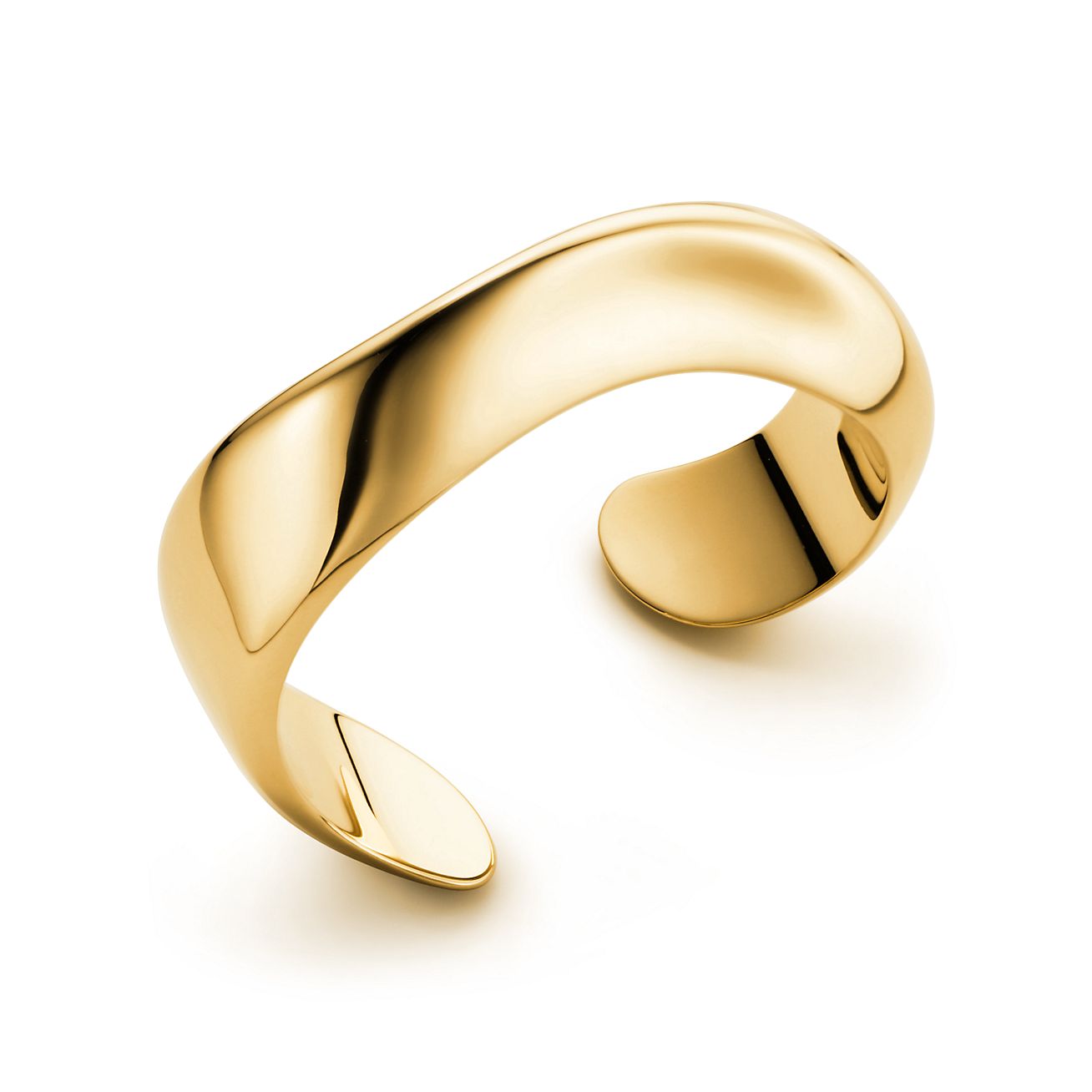 Elsa Peretti® Swirl cuff in 18k gold, medium. | Tiffany & Co.