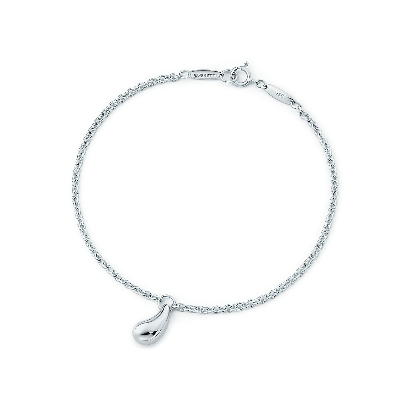 Elsa Peretti® Teardrop bracelet in sterling silver, large. | Tiffany & Co.