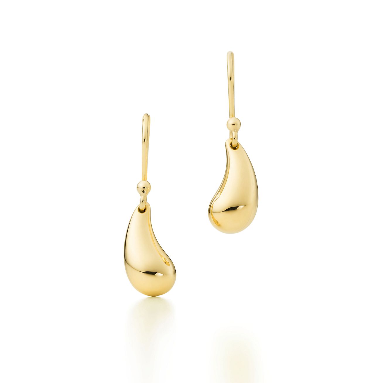 Tiny Gold Drop Earrings - Solid 9ct Gold - MARIA DORAI RAJ