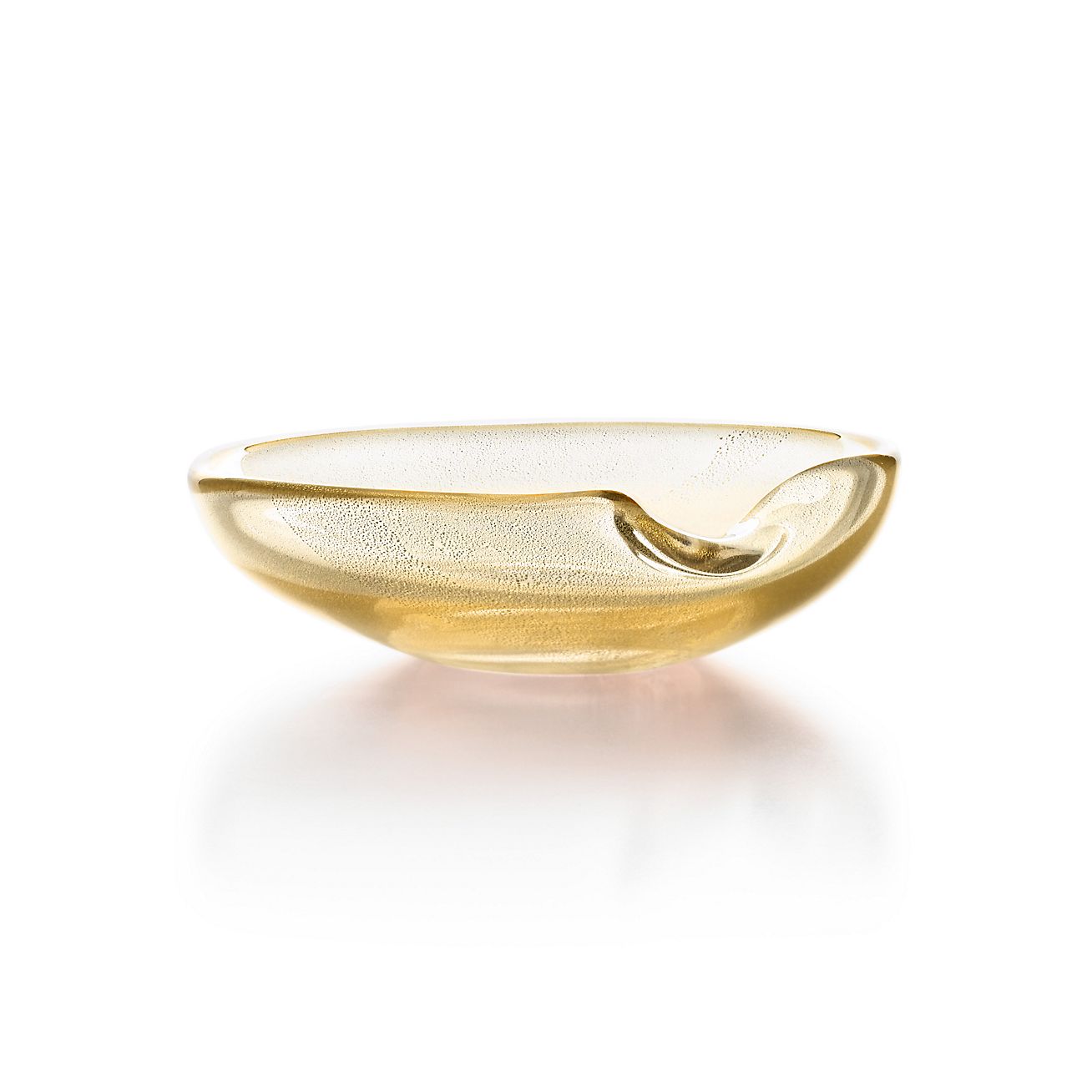 Elsa Peretti® Thumbprint dish in glass with 24k gold leaf Elsa Peretti® Thumbprint dish in glass with 24k gold leaf
