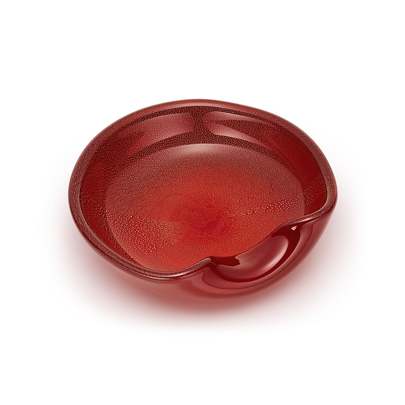 Elsa Peretti® Thumbprint bowl in red Venetian glass. More sizes