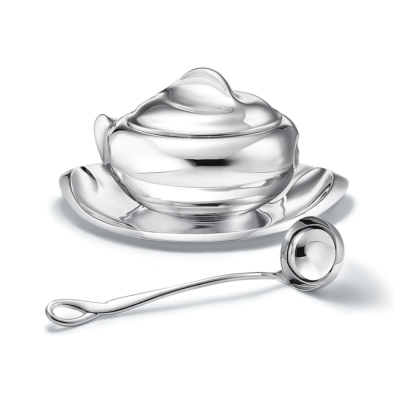 Elsa Peretti® Thumbprint salt and pepper shakers. Silver. | Tiffany & Co.