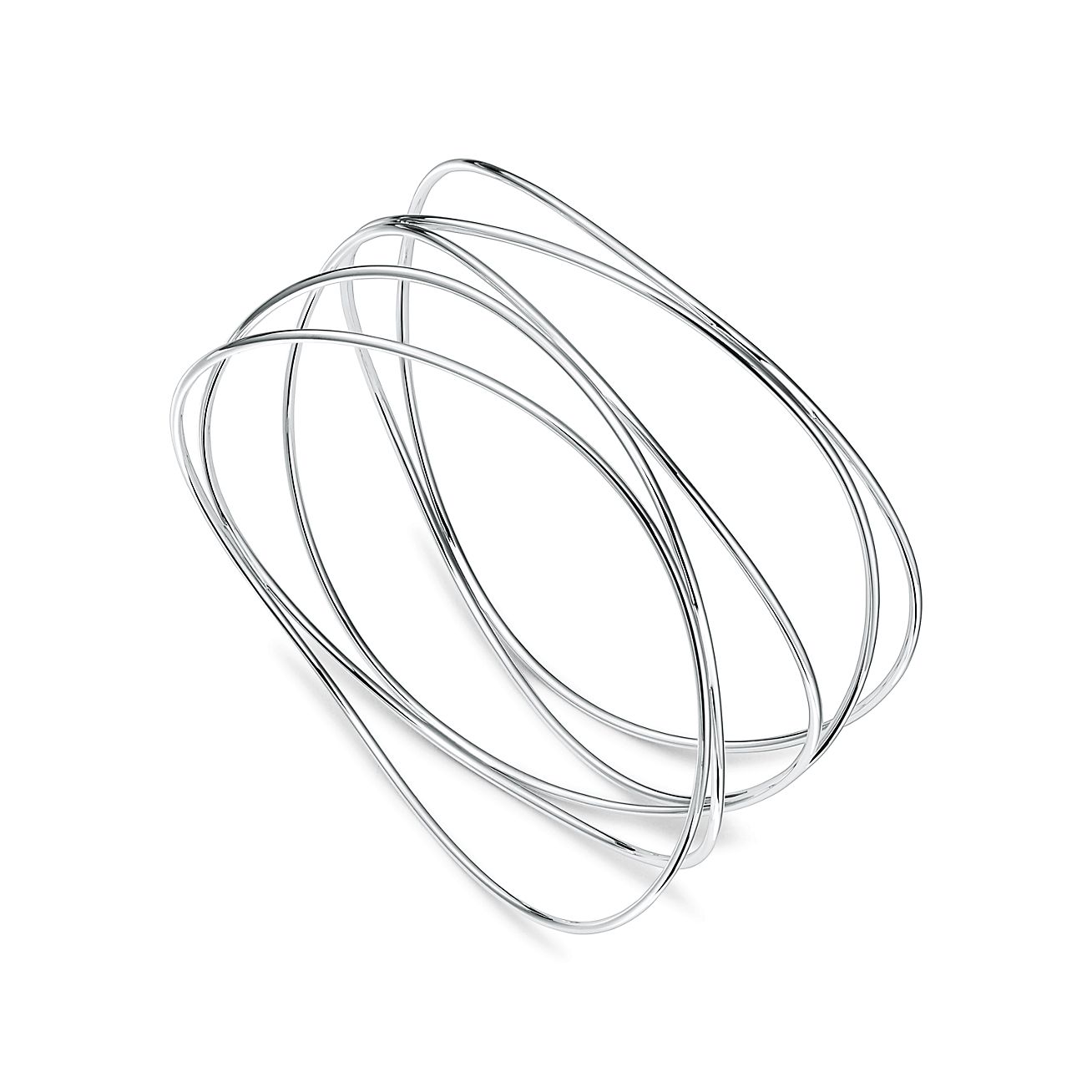 CHTY まとめ WAVE BANGLE Elsa Peretti® Wave five-row bangle in sterling silver, medium