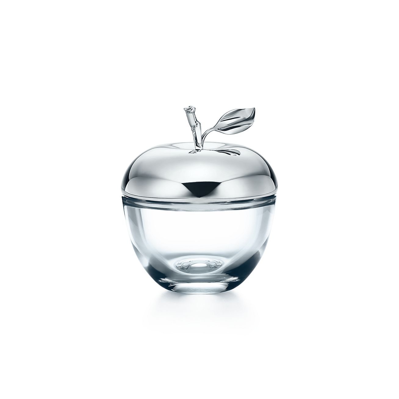 Crystal and Sterling Silver Apple Box 