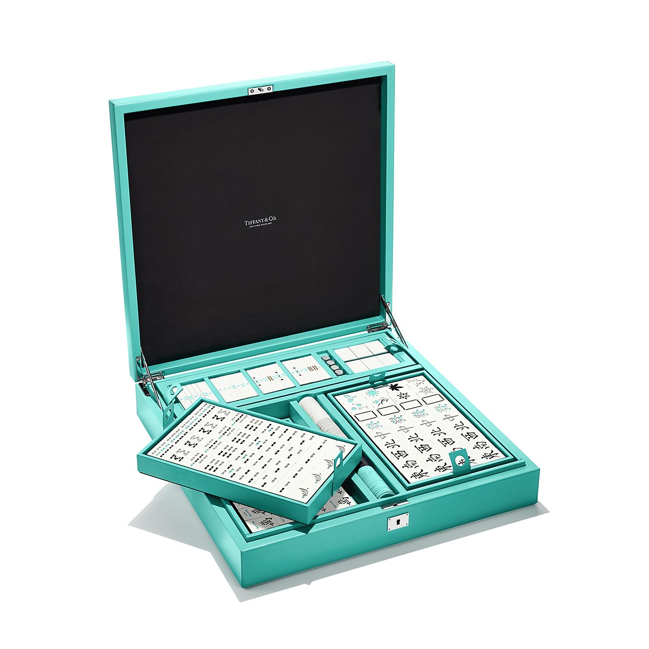 Everyday Objects mahjong set in a Tiffany Blue® leather box. | Tiffany  Co.
