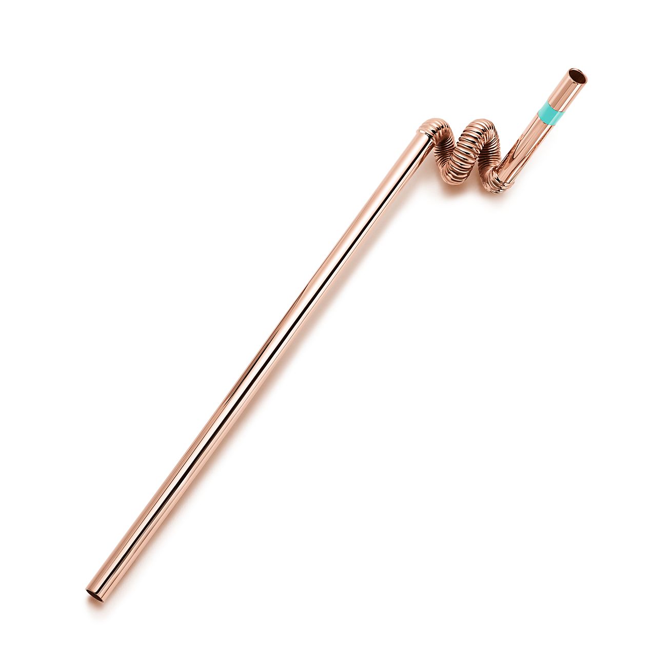 Shop Sterling Silver With Rose Vermeil Crazy Straw | Tiffany & Co.