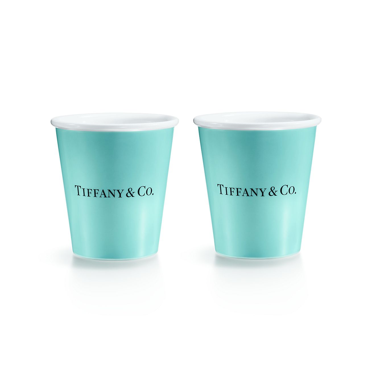 gray Giraffe italic Shop Tiffany Blue Colored Paper Cups in Bone China | Tiffany & Co.