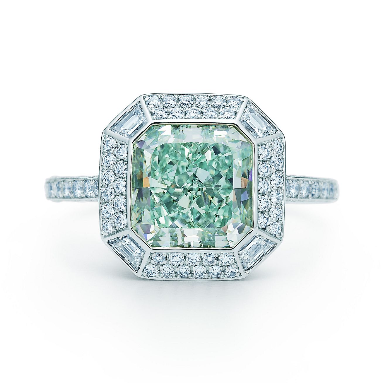 tiffany blue diamond engagement ring