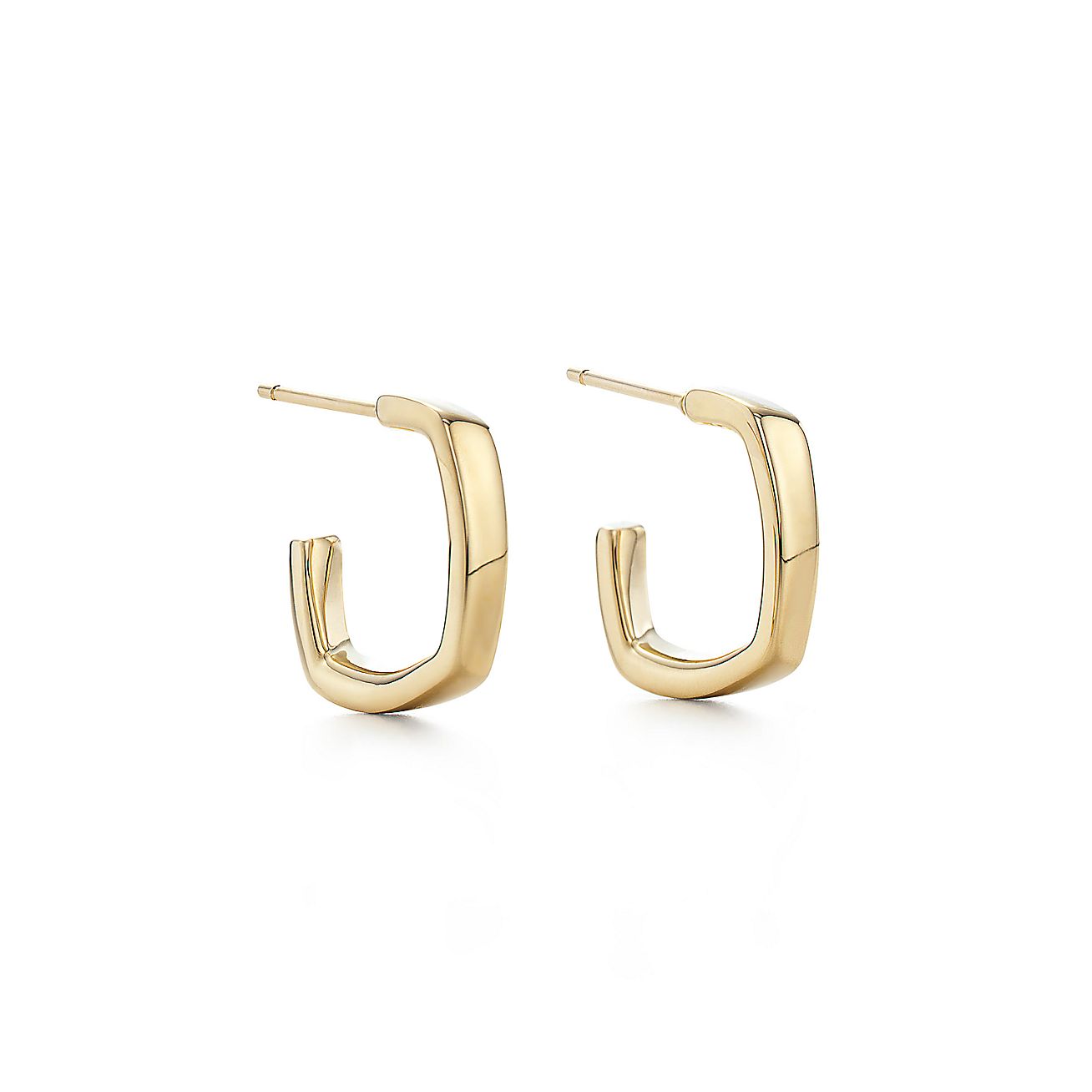 Frank Gehry® Torque hoop earrings in 18k gold, extra small. | Tiffany & Co.