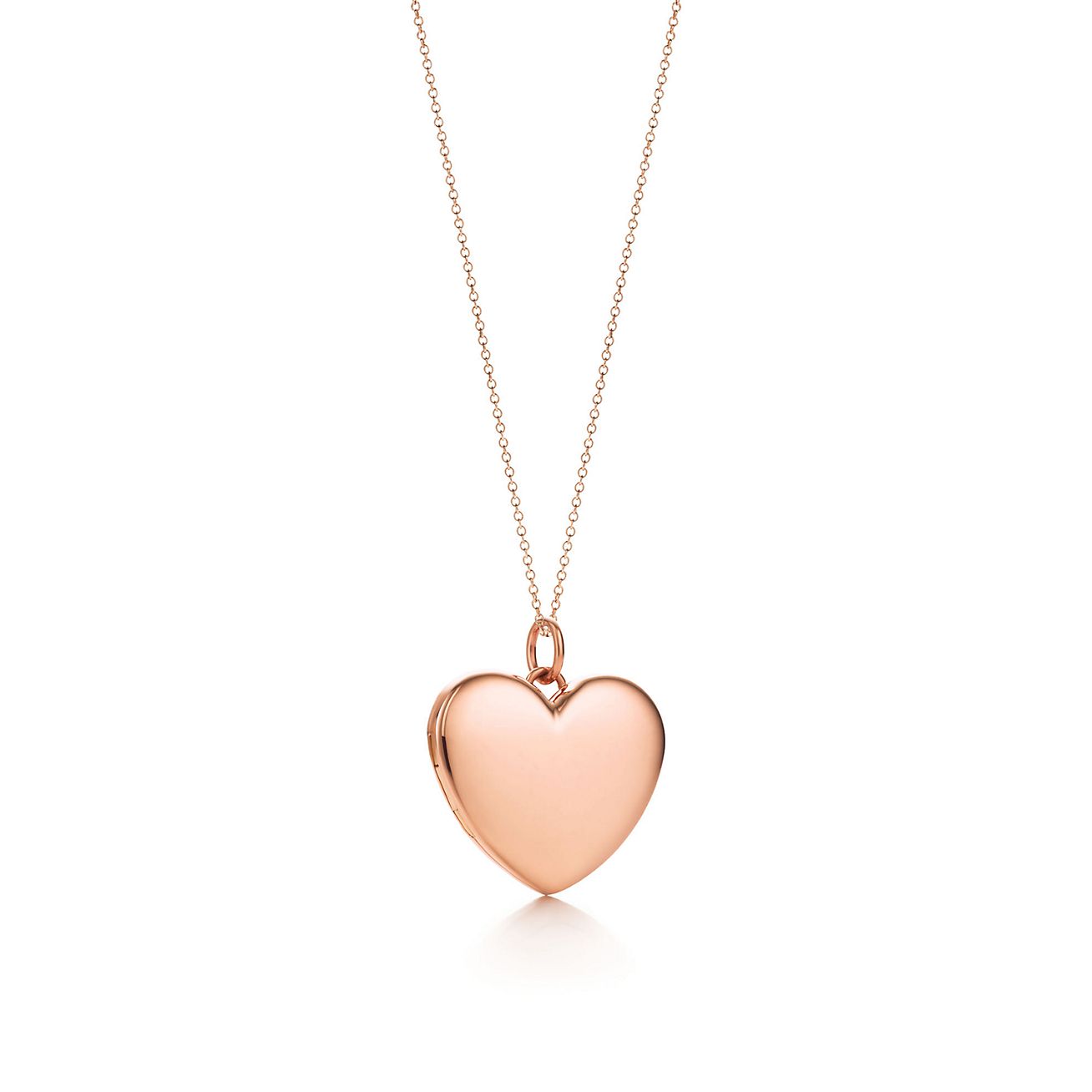tiffany and co rose gold heart necklace