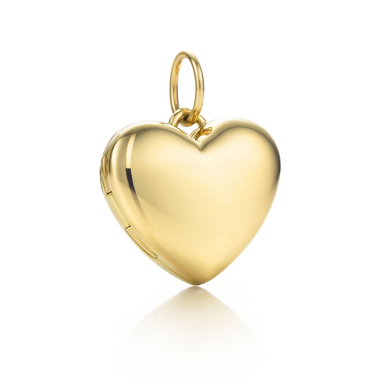 tiffany gold heart locket necklace