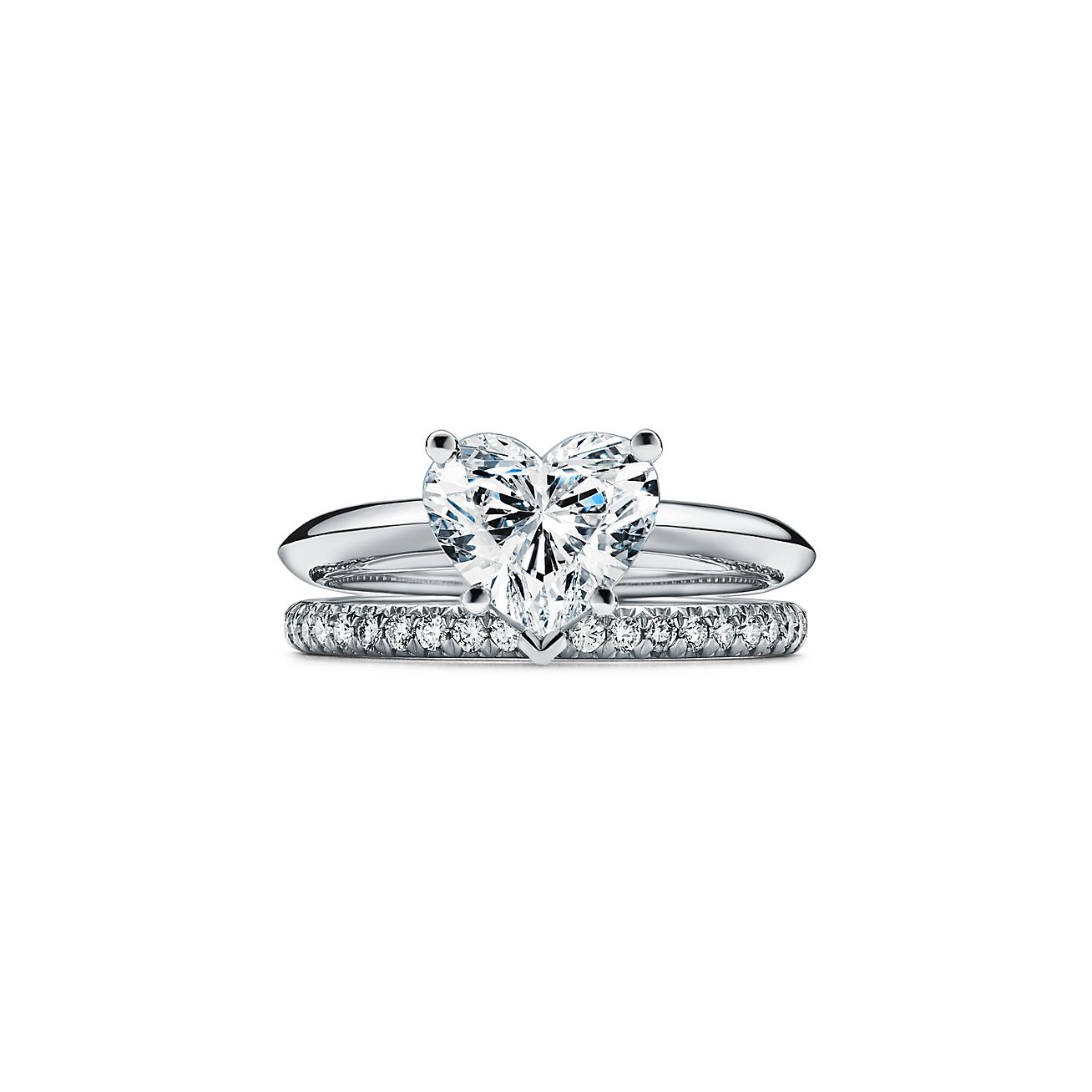 Heart-shaped Diamond Engagement Ring in 