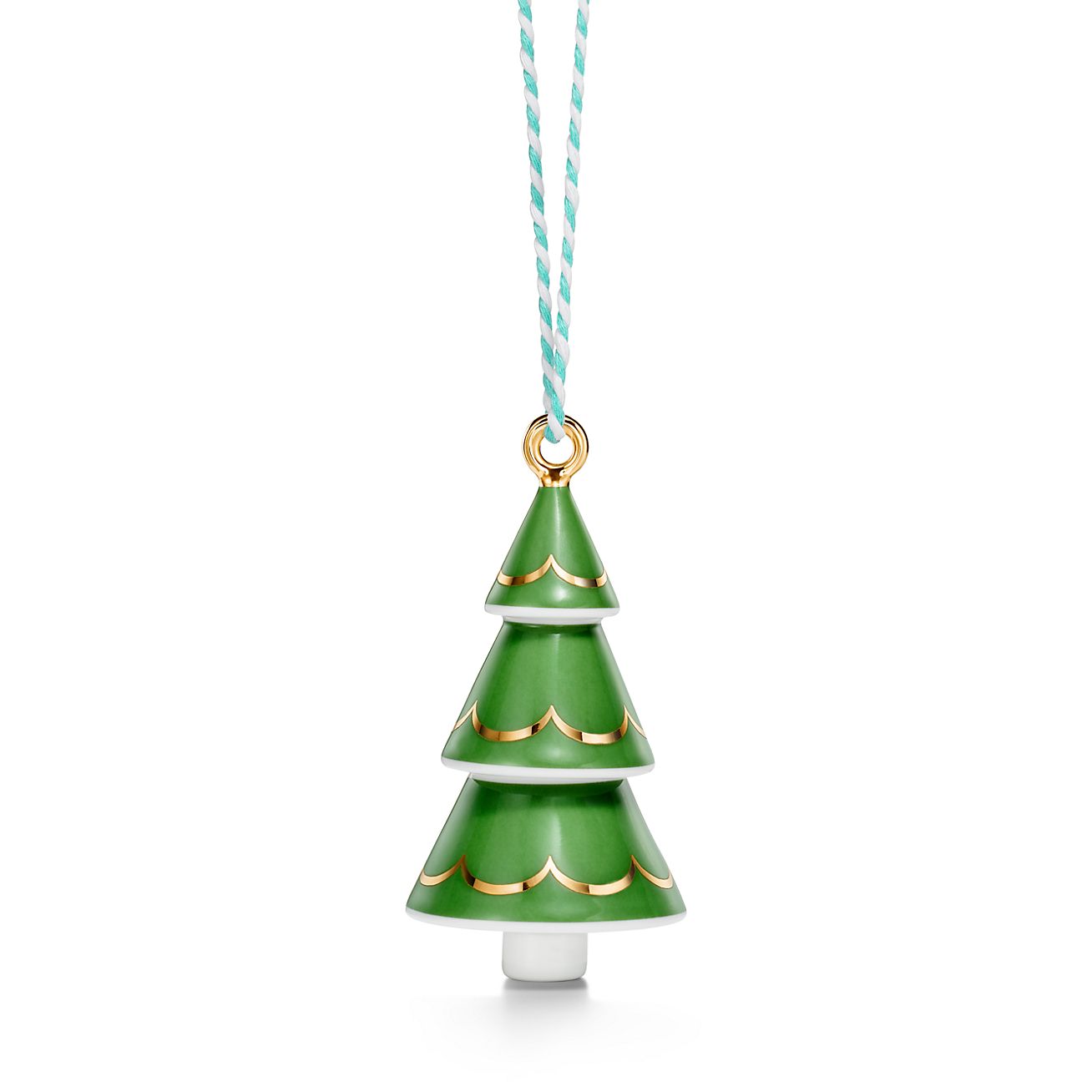 Tiffany popular & Co. Glass Christmas Tree Ornament