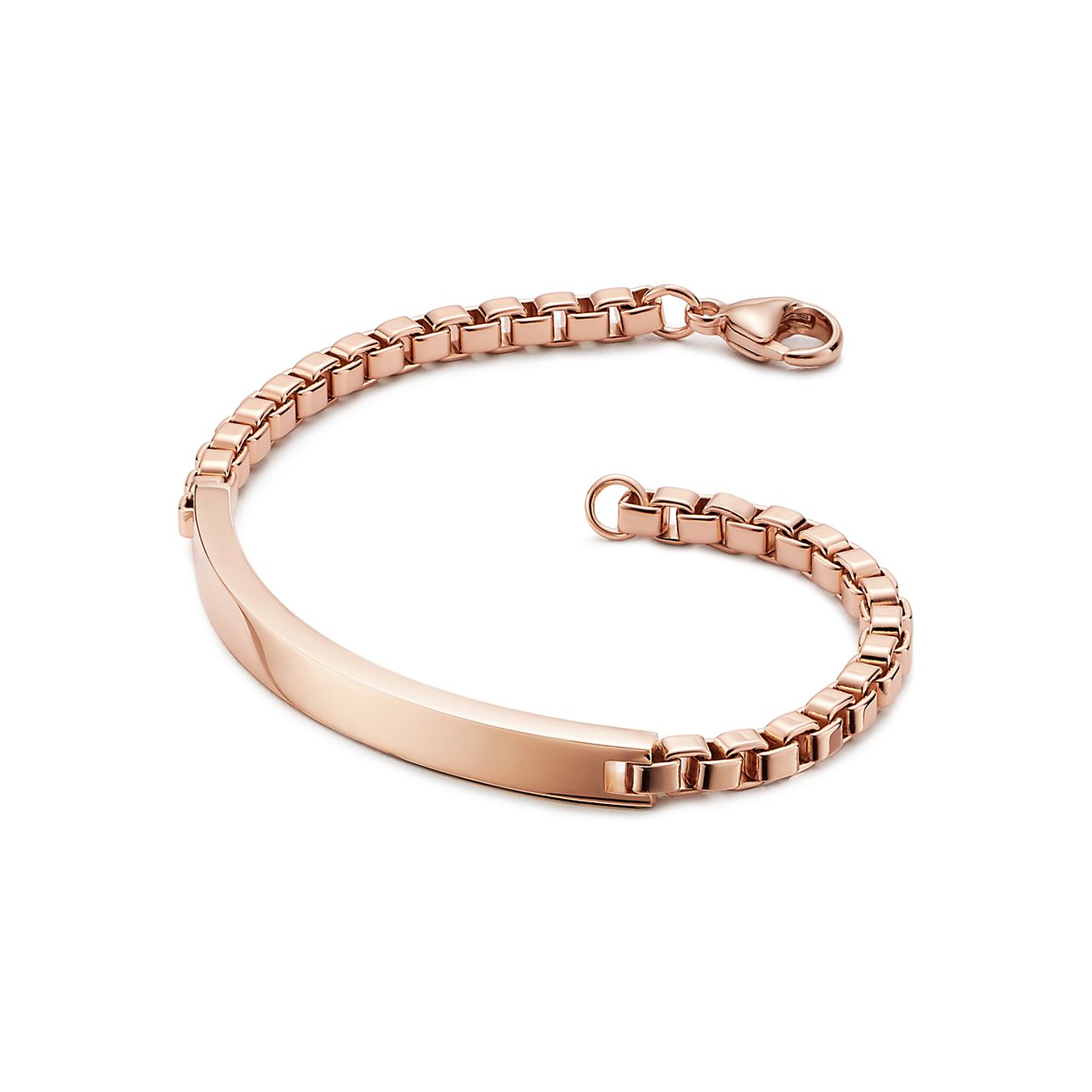 ベネチアン リンク I D ブレスレット ミディアム 18k ローズゴールド Tiffany Co