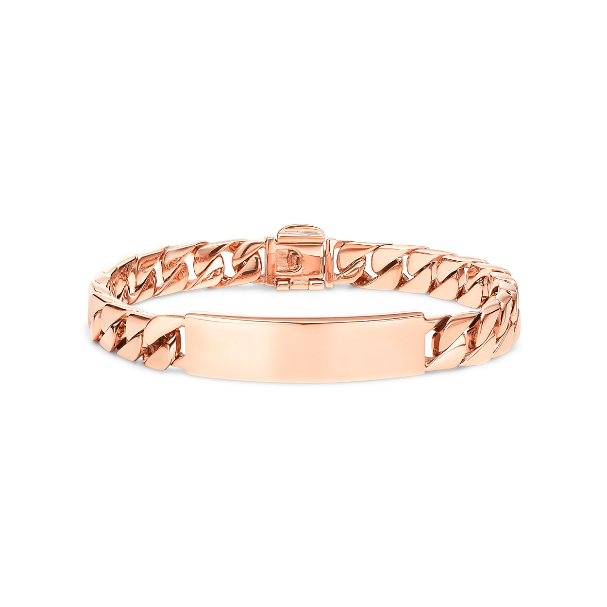 カーブ リンク I D チェーン ブレスレット ミディアム 18kローズゴールド Tiffany Co カーブ リンク I D チェーン ブレスレット ミディアム 18kローズゴールド Tiffany Co