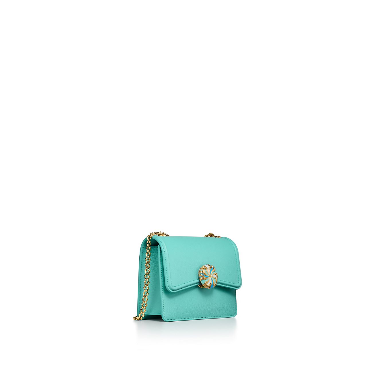 Tiffany&Co◆リボンモチーフ*レザー*スモール*ショルダーバッグ ティファニー新作“リボン”モチーフをクロージャーにデザインした