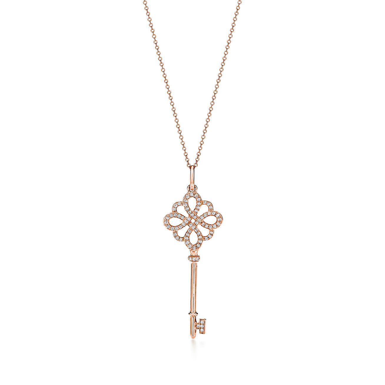 Ключ Tiffany Keys Knot, розовое золото 