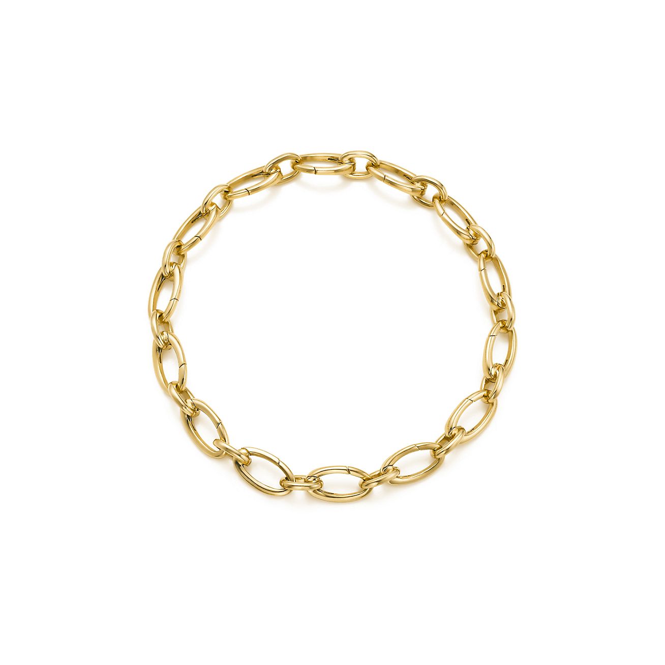 Link clasp bracelet in 18k gold, 7.5 