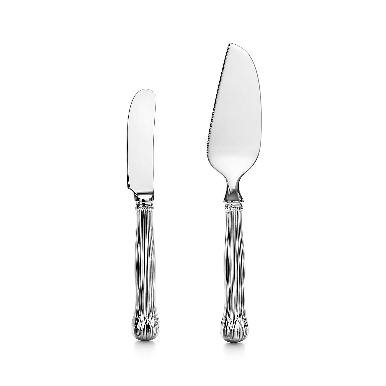 Lotus cheese spreader and server in sterling silver. | Tiffany & Co.