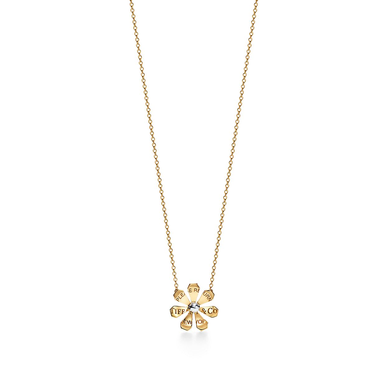 リターン トゥ ティファニー Love Bugs デイジー ペンダント 18k ゴールド スターリングシルバー Tiffany Co リターン トゥ ティファニー Love Bugs デイジー ペンダント 18k ゴールド スターリングシルバー Tiffany Co