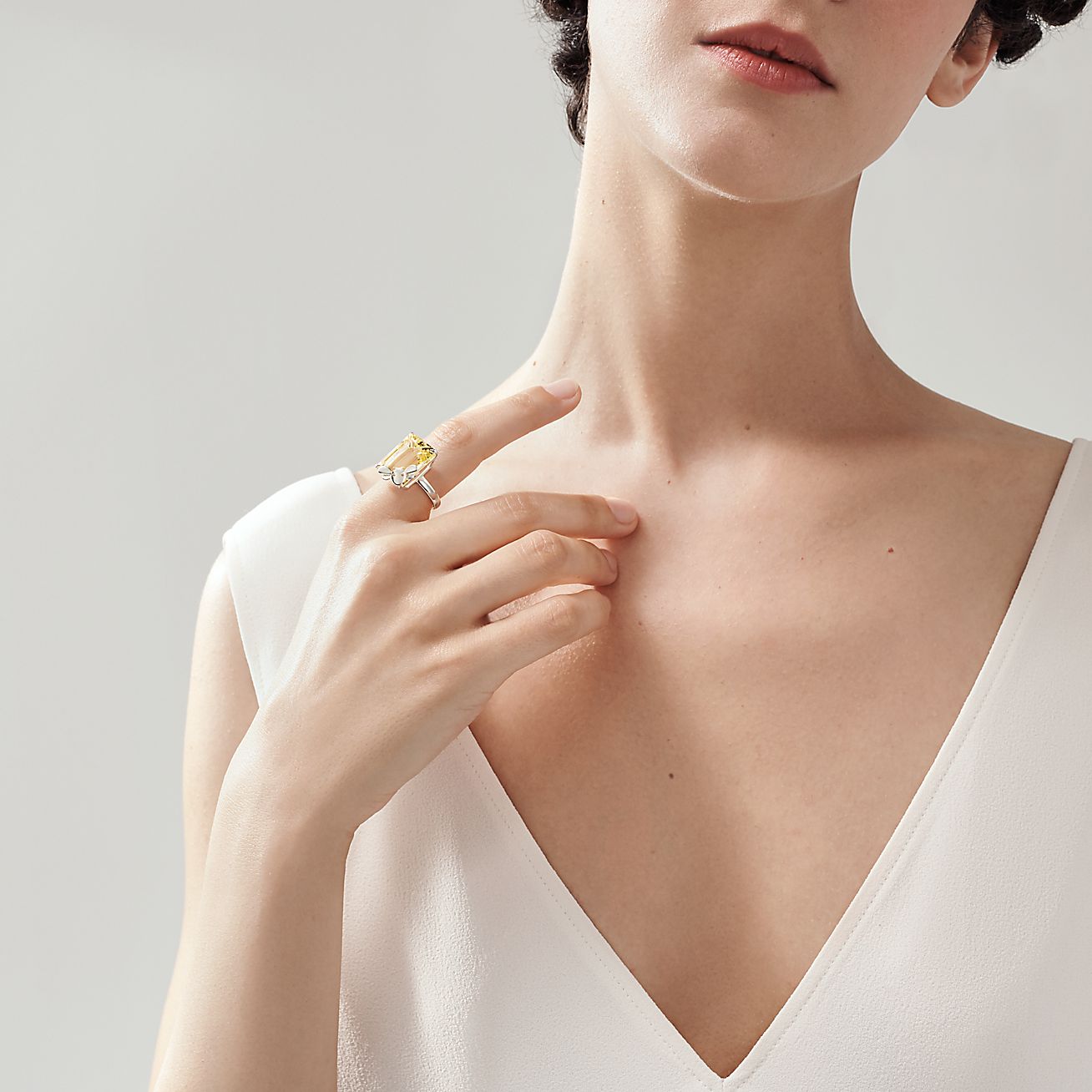 Bague Abeille Love Bugs Return To Tiffany Quartz Jaune Argent