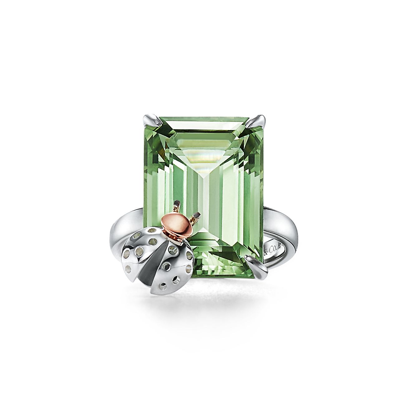 green quartz ring tiffany