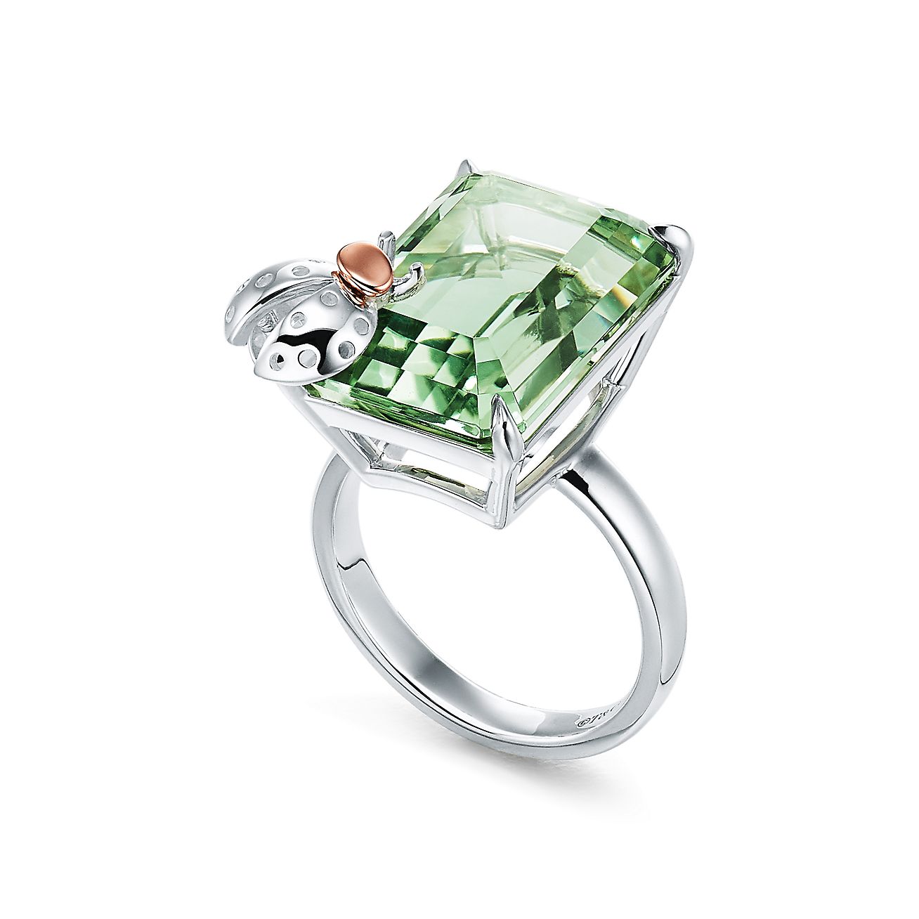 bague or quartz vert bague or quartz vert