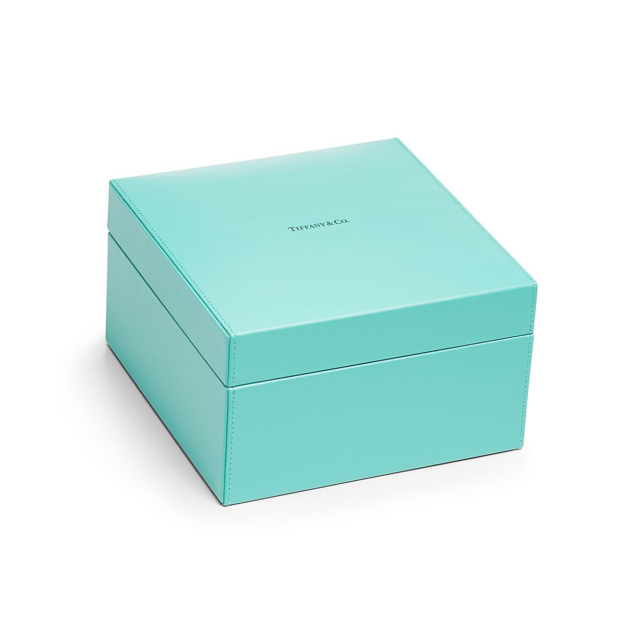 Medium Leather Box In Tiffany Blue® Tiffany And Co