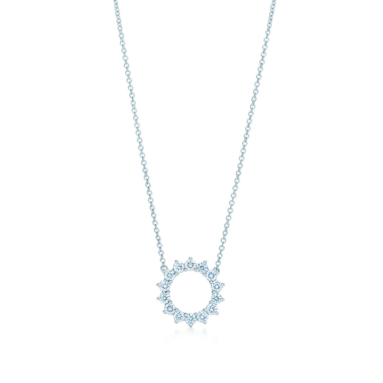 tiffany circle pendant necklace