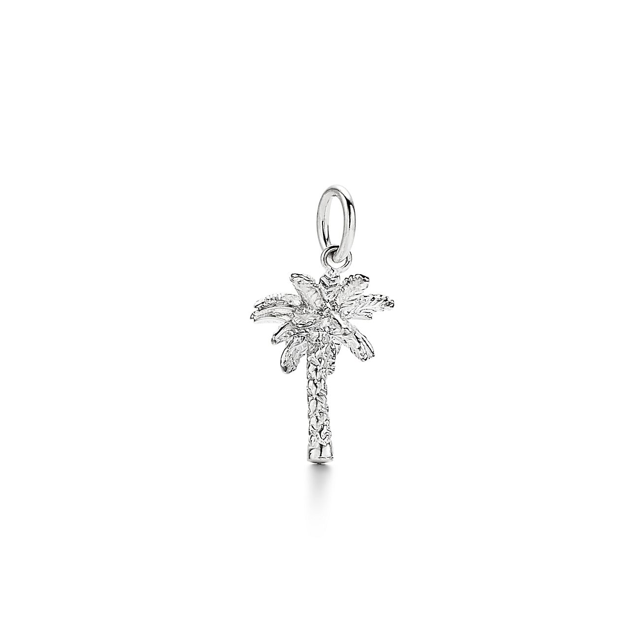 Palm Tree Charm in Silver