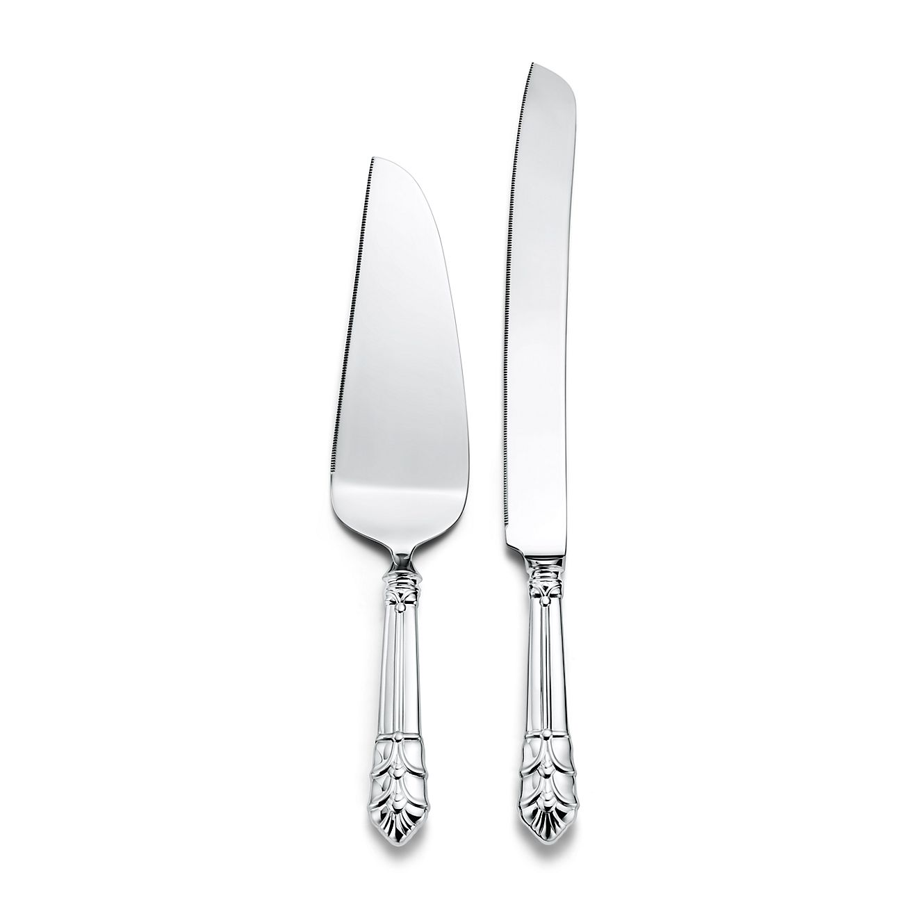 Palmette Cake Serving Set in Sterling Silver and Stainless Steel | Tiffany & Co. US