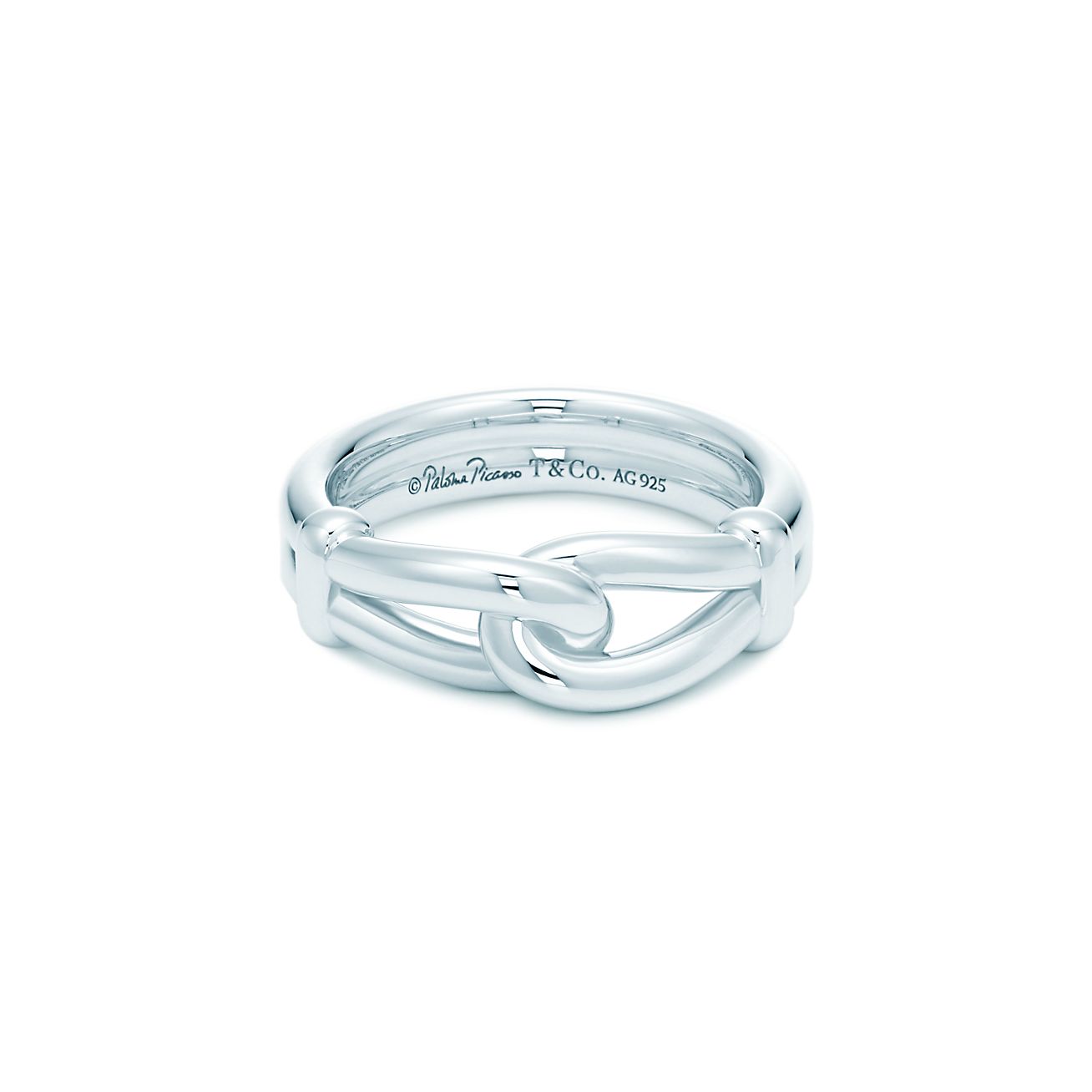 Paloma Picasso®：純銀繩結戒指。| Tiffany 