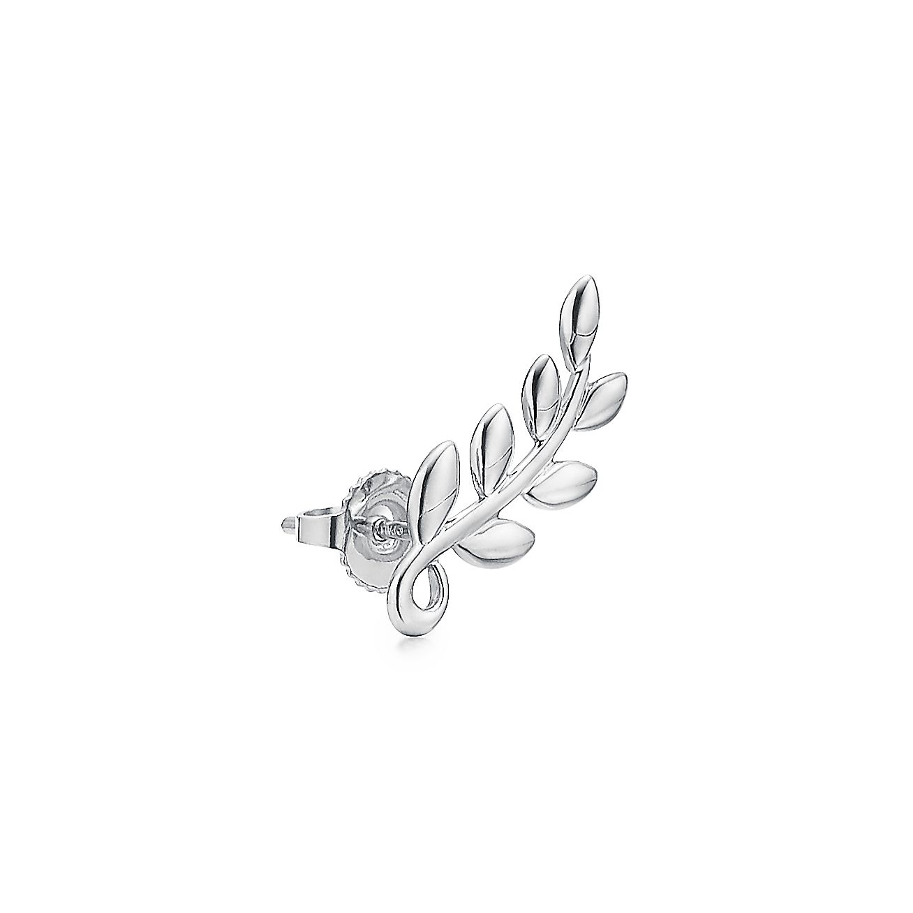 Paloma Picasso® Olive Leaf climber earrings in sterling silver. - Alternate shot 1